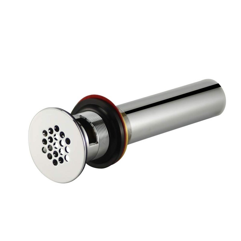 Purelux Grid Drain Strainer Assembly with Overflow for Bathroom Sink, Made of Brass Chrome Finish - Image 5